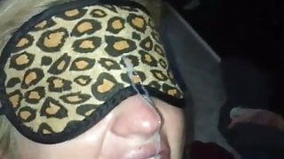 Blonde Milf sucks BBC, Too Big for her Throat!